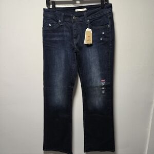 NWT Levis 529 Curvy Bootcut Jeans Size 10 30x32 Distressed Casual